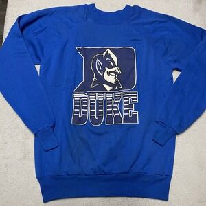 Vintage Duke Blue Devils Sweatshirt XL Blue 90s Big Graphic Crewneck